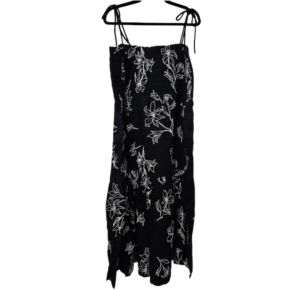 Tanya Taylor Leona Smocked Floral Midi-Dress NWT - Picture 8 of 12